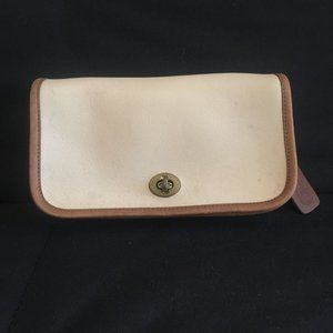 Vintage Coach White Crossbody Purse